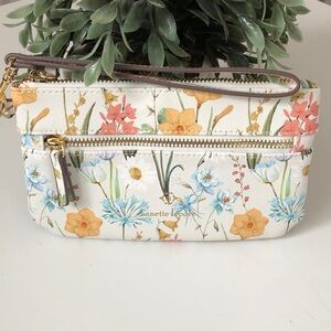 Nanette Lepore Floral Wristlet Clutch wallet